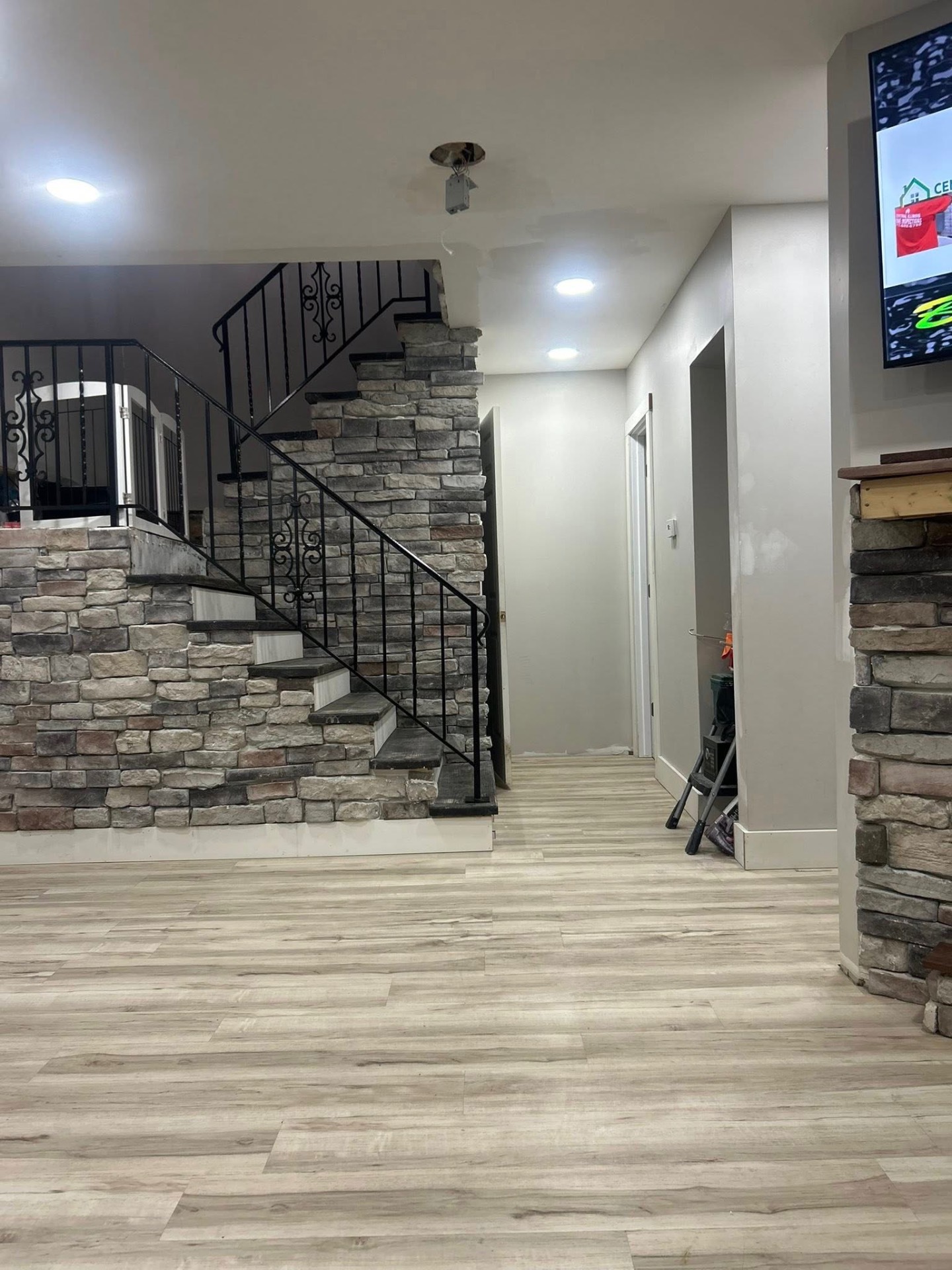 Freshly sealcoated and striped asphalt parking lot in Macomb, IL